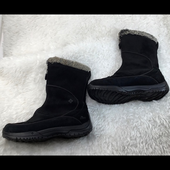 COLUMBIA TERAVAL BLACK WATERPROOF BOOTS 9.5 - Picture 3 of 9